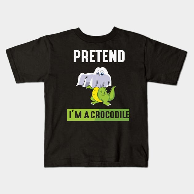 Pretend im a Crocodile Kids T-Shirt by MZeeDesigns